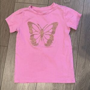 Crewcuts Pink Glitter Tee